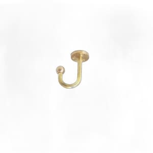 Modern brass ceiling hook - brass flower pot hook - brass plant hanger - brass ceiling hook