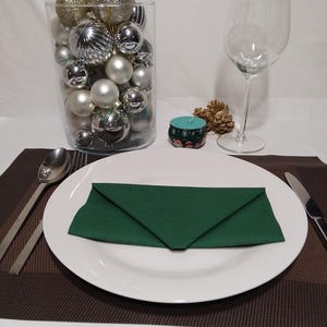 Servilleta de papel doblada sobre para festival, boda, cumpleaños, Navidad, carta postal, decoración de mesa especial, 6 piezas por paquete