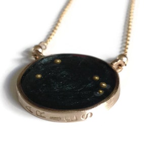 Gold Aries Constellation Necklace: Night Sky Zodiac Jewelry