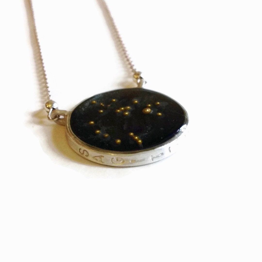 Sagittarius constellation necklace silver Clearance