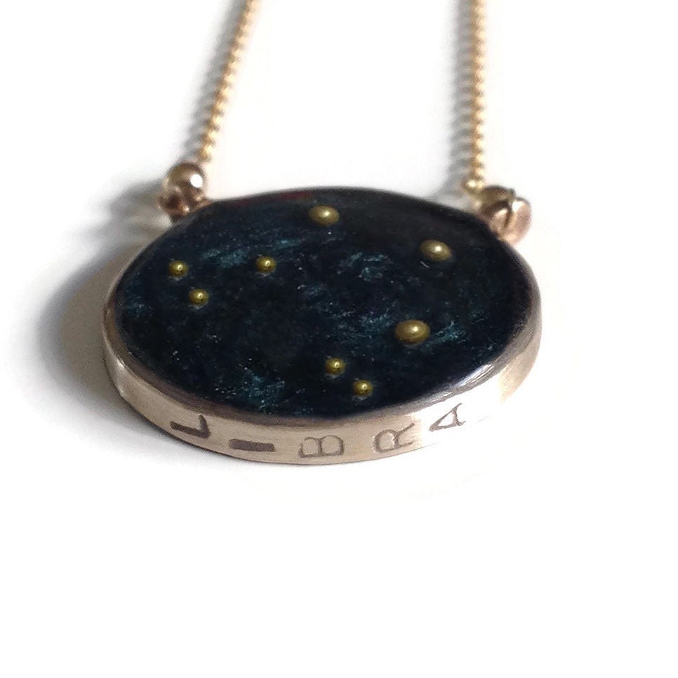 Gold libra constellation necklace new arrivals