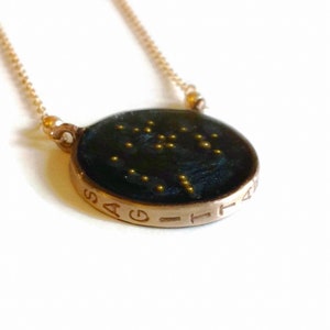 Gold Sagittarius Constellation Necklace | Sagittarius Necklace | Zodiac Necklace Gold | Celestial Necklaces | Sagittarius Gifts