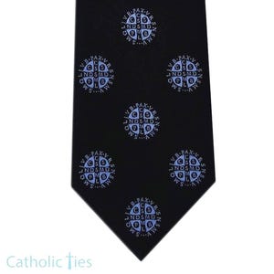 The Saint Benedict Cross Tie Catholic Ties