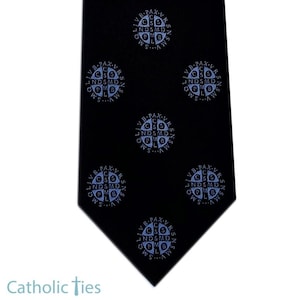 The Saint Benedict Cross Tie Catholic Ties
