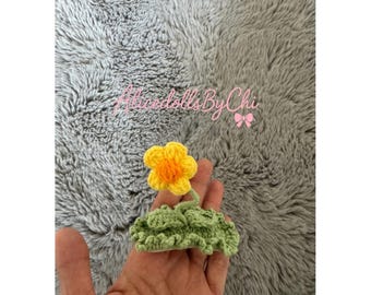 Handmade crochet hair pin for girls- cute kids hair accessories