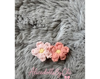 Handmade crochet hair pin for girls- cute kids hair accessories
