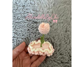 Handmade crochet hair pin for girls- cute kids hair accessories