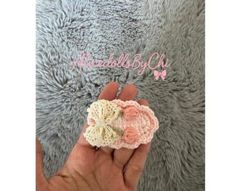 Handmade crochet hair pin for girls- cute kids hair accessories
