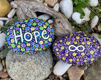 Hope or Infinity Word Rock Stone Indoors