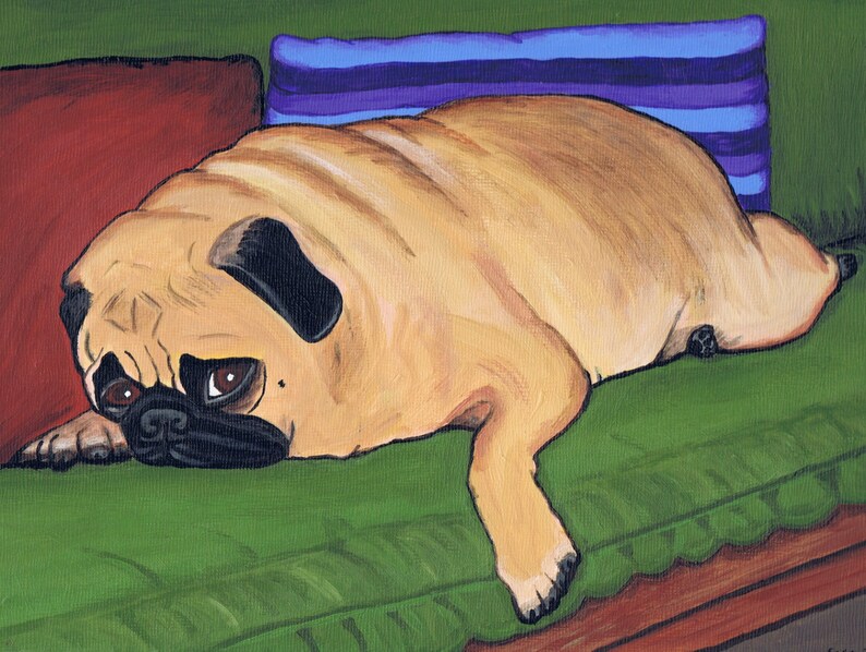 Pug Dog Print image 1