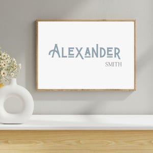Custom Name Print, Baby Name Print, Nursery Wall Art, Custom Name Baby Gift, Printable Wall Art, Nursery Wall Decor, Personalised Printable