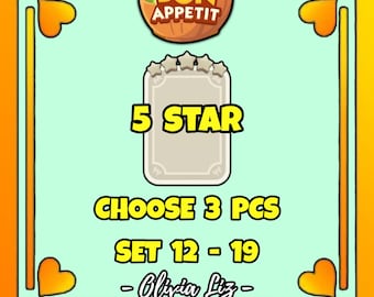 MonopolyGo 5 Star Sticker (3 Pcs Set 14 - 20)