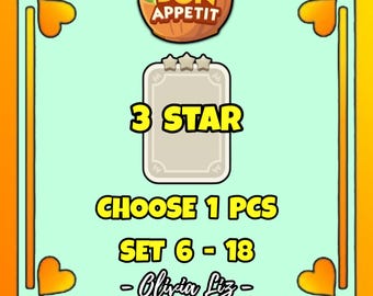 MonopolyGo 3 Star Sticker (1 Pcs Set 6 - 18)