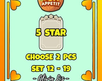 MonopolyGo 5 Star Sticker (2 Pcs Set 14 - 20)