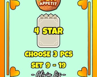 MonopolyGo 4 Star Sticker (3 Pcs Set 9 - 19)