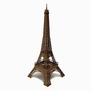 EIFFEL TOWER Paris France French Architecture Gifts Paper Model Kit For Building Famous Landmark From Cutouts Valentine's Day Gift DIY Kit Bronze