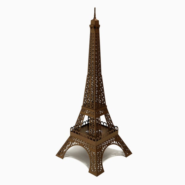 TOUR EIFFEL Paris France Cadeaux d'architecture française Kit de maquette en papier pour construire un monument célèbre à partir de découpes Kit de bricolage cadeau Saint Valentin