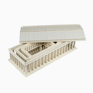 THE PARTHENON Architecture Paper Model Kit Ancient Greek Temple Acropolis Athens Greece School Supplies image 9