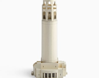 COIT TOWER San Francisco California Architecture Paper Model Kit Holiday Gifts Scale Model Kit