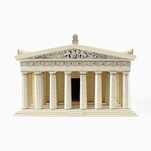 THE PARTHENON Architecture Paper Model Kit Ancient Greek Temple Acropolis Athens Greece School Supplies image 1