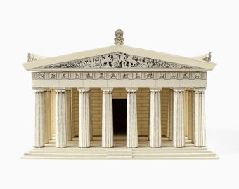 THE PARTHENON Architecture Paper Model Kit Ancient Greek Temple Acropolis Athens Greece School Supplies