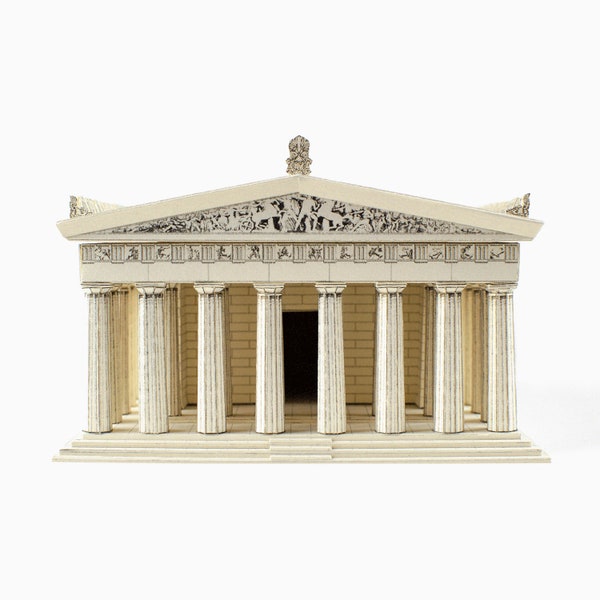 THE PARTHENON Architecture Paper Model Kit Ancient Greek Temple Acropolis Athens Greece School Supplies