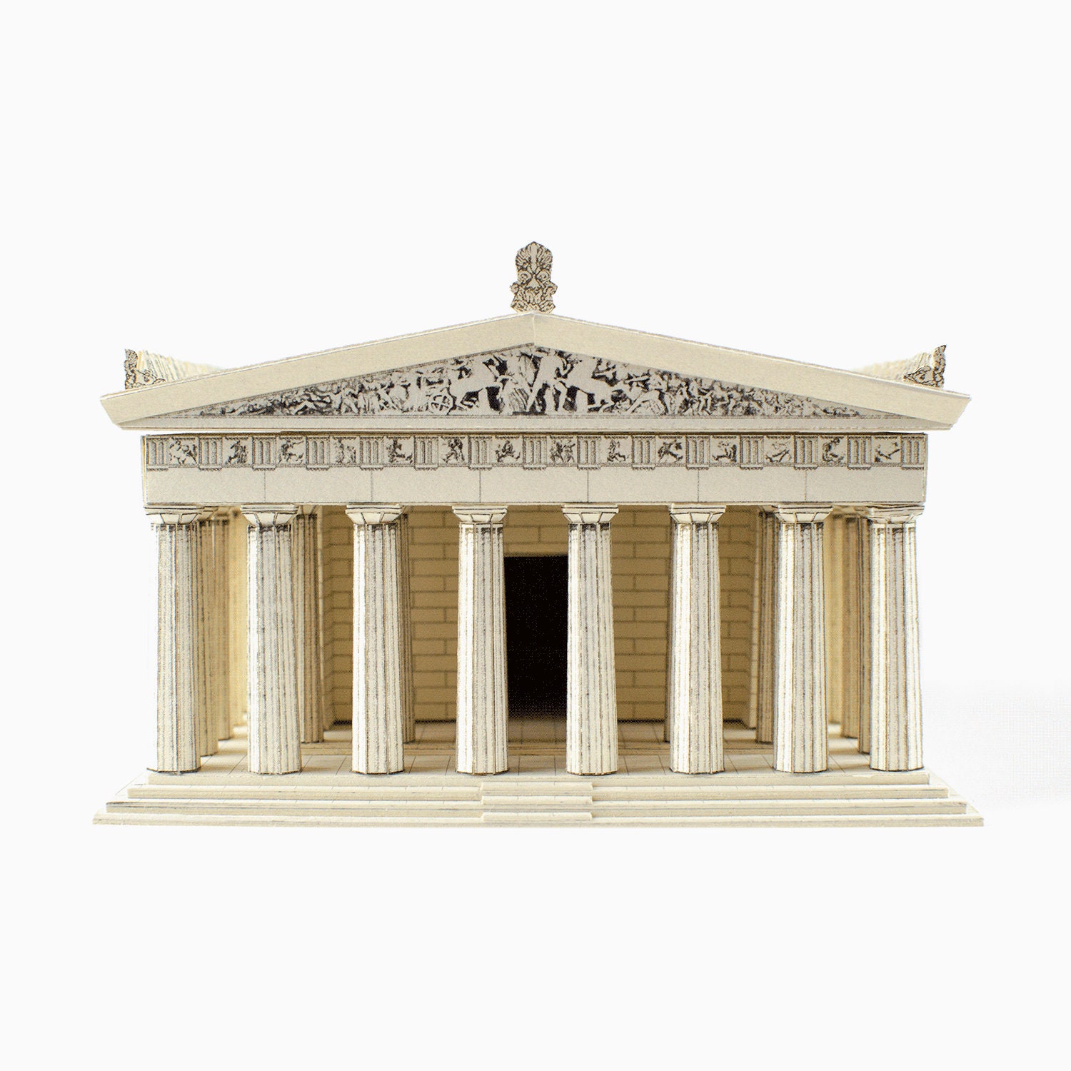 Parthenon Akropolis Karton Modell 1:160, Schreiber 789