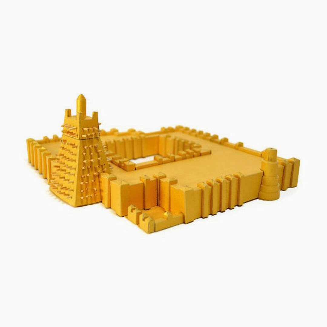 3D Metal Puzzle Mayan pyramid building model KITS Assemble Jigsaw