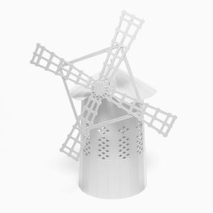 WHITE WINDMILL Architecture Paper Model Kit Gift Packaging Gift for Him Pre-Cut 3D Paper Crafting Diecut Paper Art