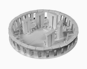 Stonehenge Paper Model Kit, Salisbury England (DIY, Pre-Cut)