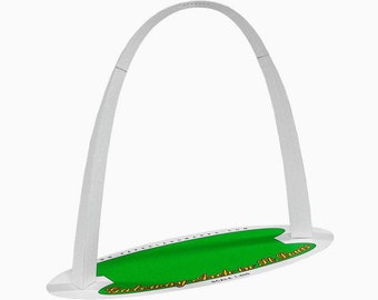 GATEWAY ARCH Architecture Paper Model Kit St Louis Missouri Gifts For Architects Cardboard Models