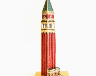 Venice Campanile Paper Model Kit, St. Mark's Bell Tower
