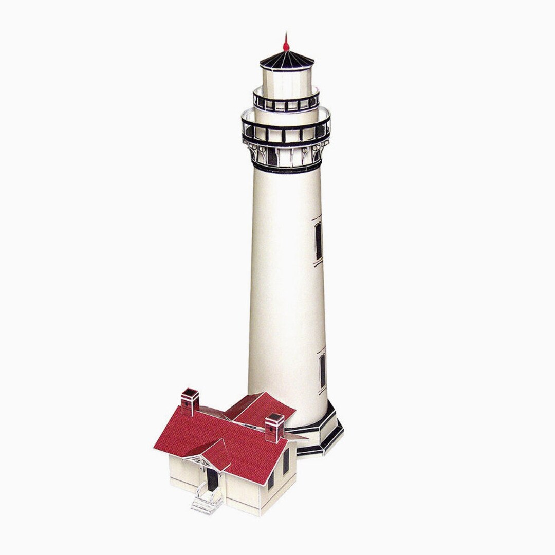 Pigeon Point Lighthouse Paper Model Kit: California Architecture ...