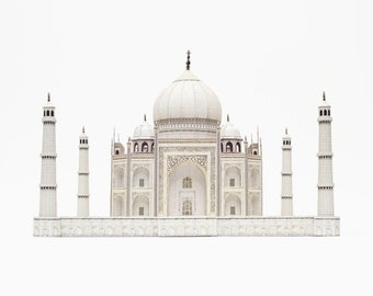 TAJ MAHAL India Architecture Paper Model Kit Back To School Supplies Do It Yourself Kit