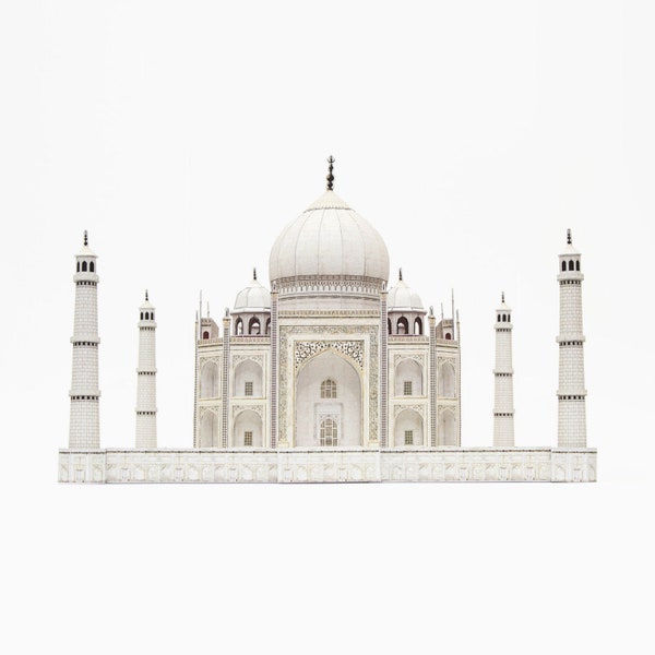 TAJ MAHAL India Kit de maquette en papier d'architecture, fournitures pour la rentrée, kit à faire soi-même