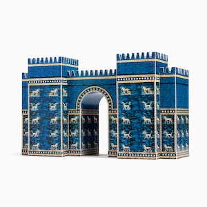 ISHTAR GATE Architecture Paper Model Kit Ancient Babylon School Project Paper Toys Craft Kit