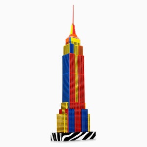 NEW YORK SKYSCRAPER Architecture Paper Model Kit School Art Supplies 3D Paper Craft Kit Gift for Him image 1