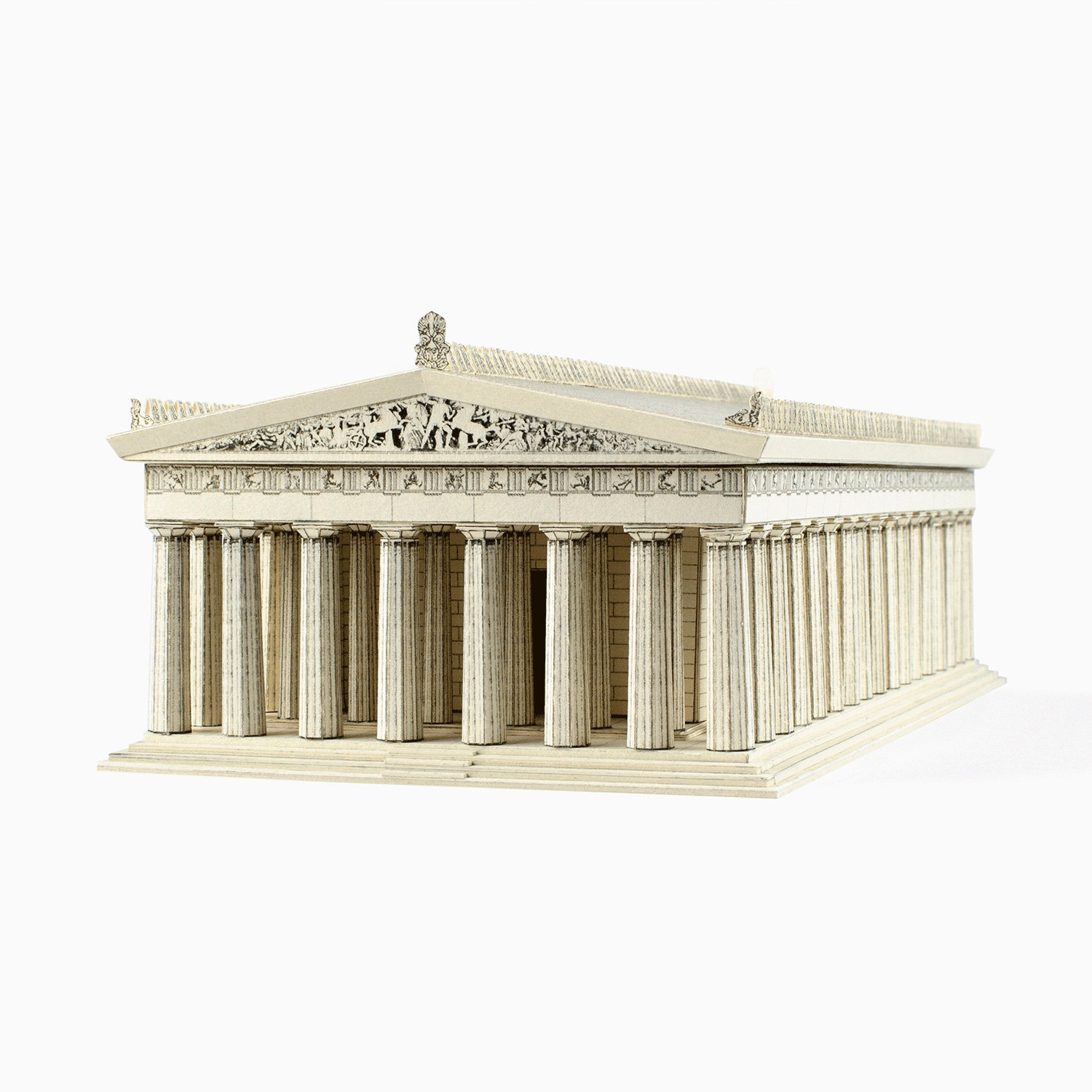 パルテノン神殿建築紙模型キット古代ギリシャ神殿アクロポリス