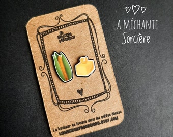 Nouveauté, boucles d'oreilles, La Méchante Sorcière