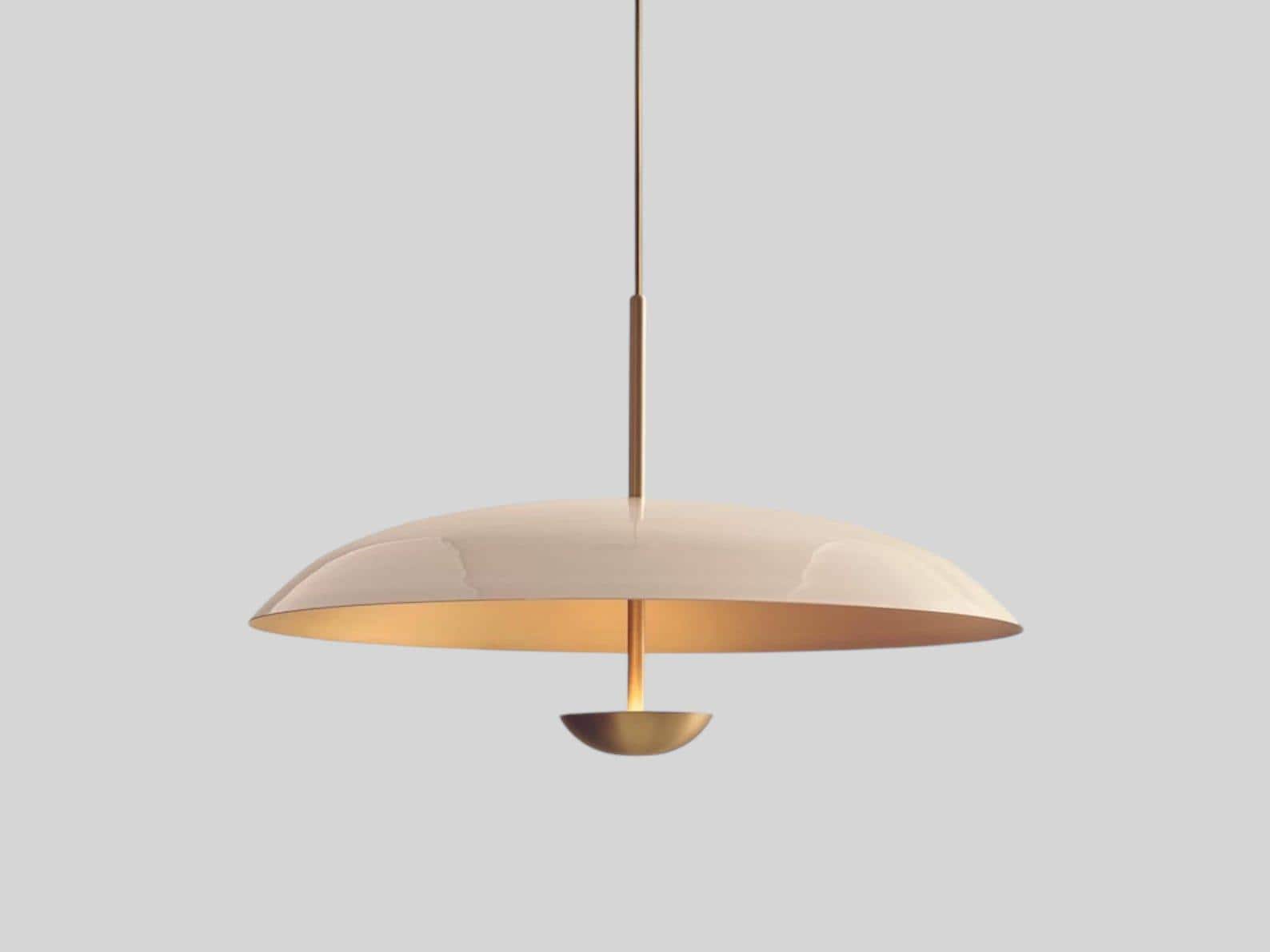 ミッドセンチュリー・スプートニク・シャンデリア：真鍮製イタリアン