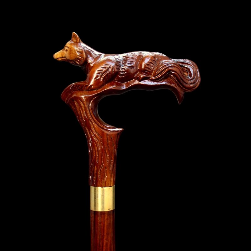 Carved Walking Stick Etsy