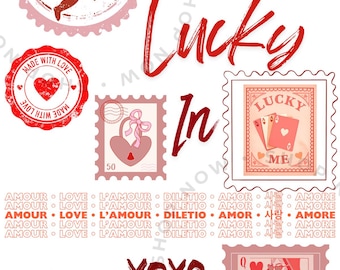 Reina de corazones para San Valentín imprimible para DTF y sublimación / Descarga digital / Póster romántico PNG JPG / Descarga instantánea