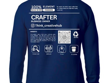 Diseño PNG para camisetas de artesanos, PNG para pequeños empresarios, ideal para sublimación y diseño DTF, 24x36-36x36, regalo para emprendedores, descarga instantánea.