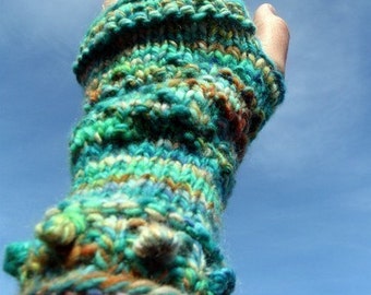 Beachcomber handwarmers pdf knitting pattern only fingerless mittens file