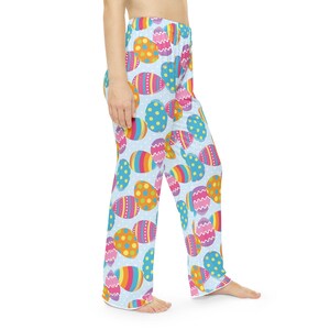 Spodnie piżamowe w kształcie jajek wielkanocnych, kolorowa bielizna nocna do wypoczynku zdjęcie 6