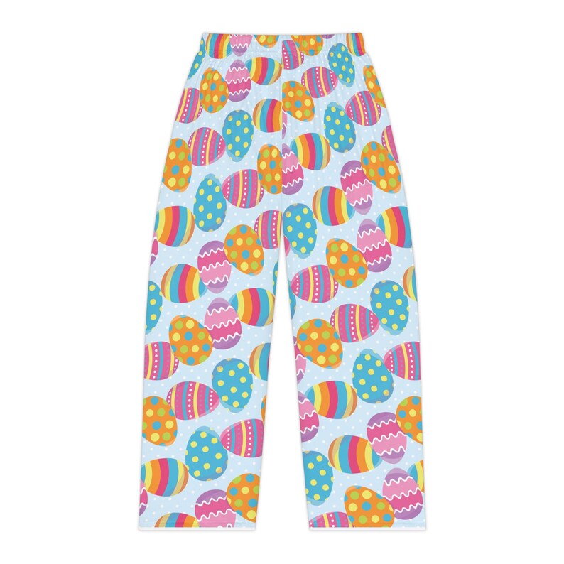 Spodnie piżamowe w kształcie jajek wielkanocnych, kolorowa bielizna nocna do wypoczynku zdjęcie 4