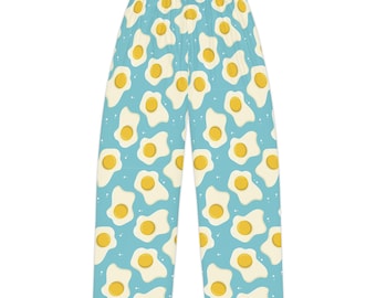 Spodnie piżamowe Over Easy Egg, damska bielizna nocna do wypoczynku, zabawny nadruk na śniadanie