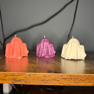 Handmade Ghost Candle - Spooky Halloween Decor