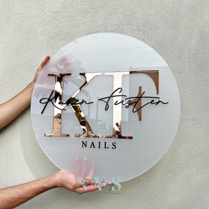 Benutzerdefiniertes Acryl Business Logo Schild, individuelles Logo, Business Schild, Acryl Logo Schild, Office Storefont, Türschild, Wandbehang Business Office
