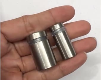Kit de montaje con separador plateado: Hardware para letreros acrílicos